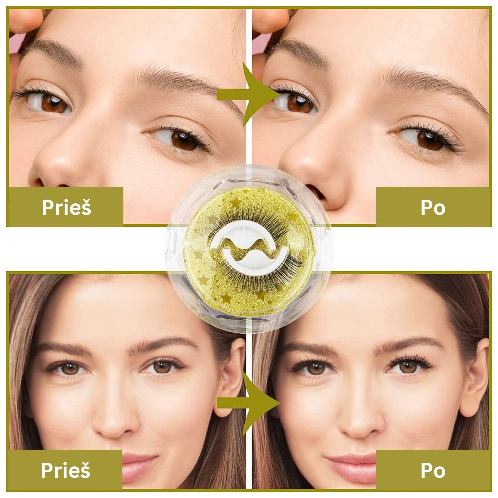 Daugkartinės priklijuojamos blakstienos (6vnt.) - Originalu-pigu