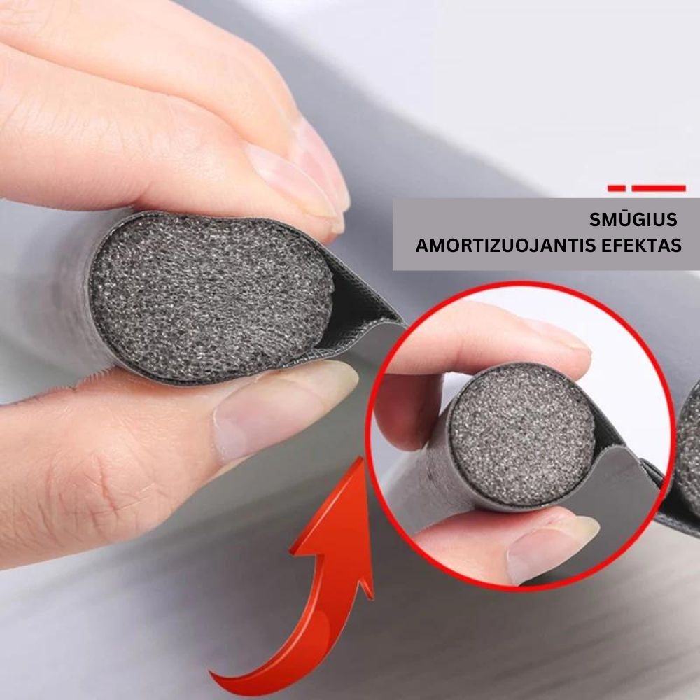 Lanksti durų dugno sandarinimo juosta (3vnt) - Originalu-pigu