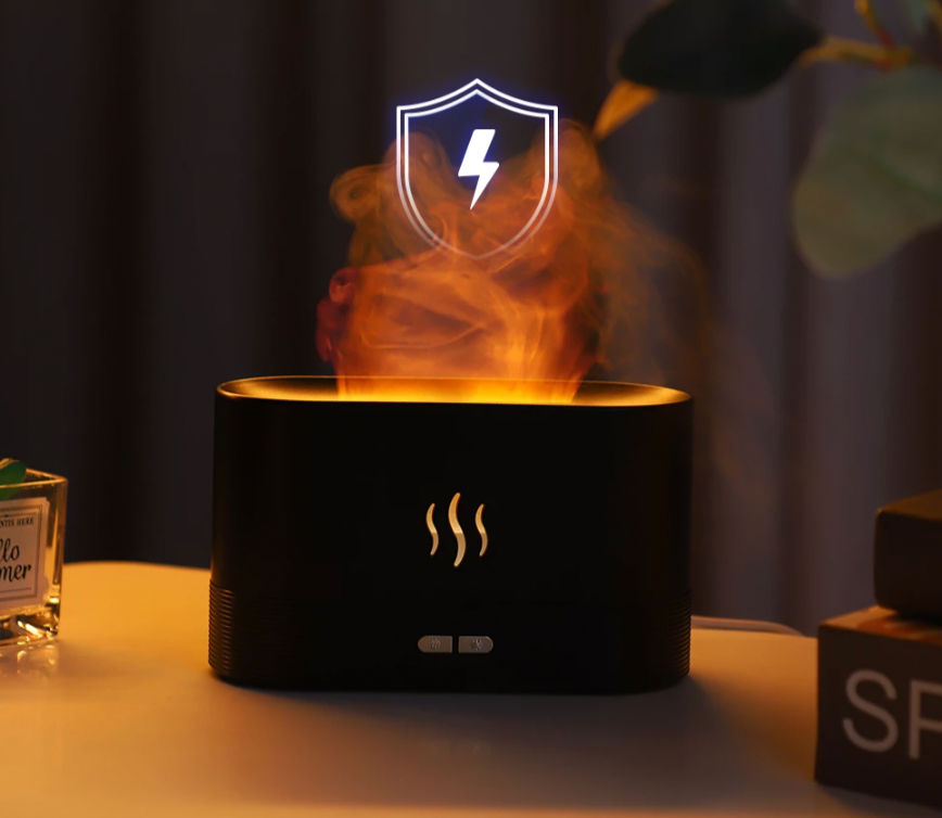 Liepsnas imituojantis difuzorius aromaterapijai - Originalu-pigu