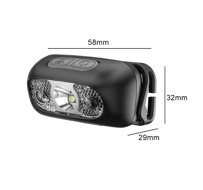 Jutiklinis LED prožektorius ant galvos - Originalu-pigu