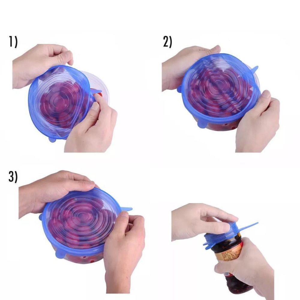 Tamprus silikoninis dangtelis (6 vnt.) - Originalu-pigu