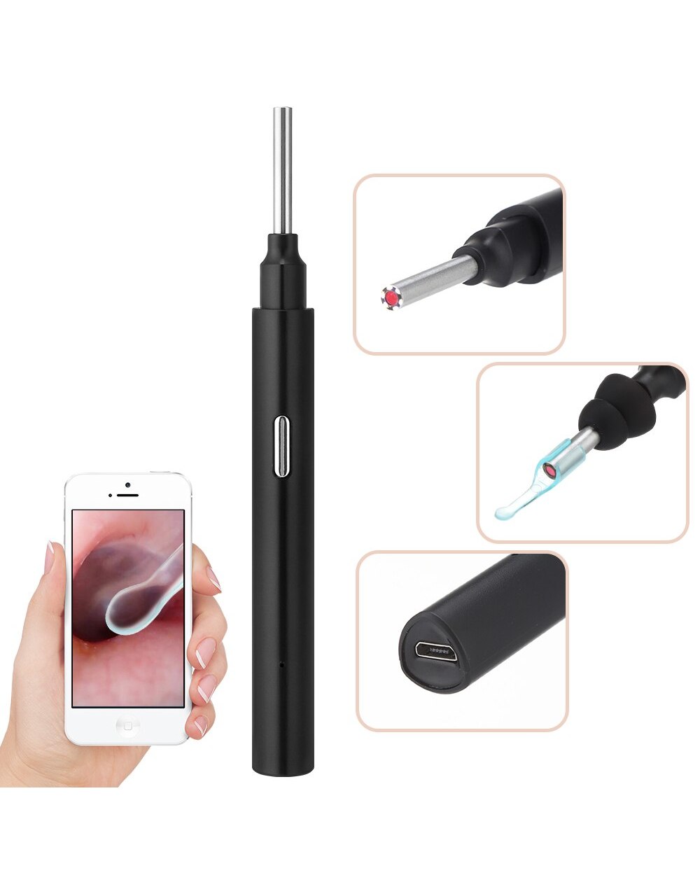 Otoskopinis ausų valiklis - Originalu-pigu