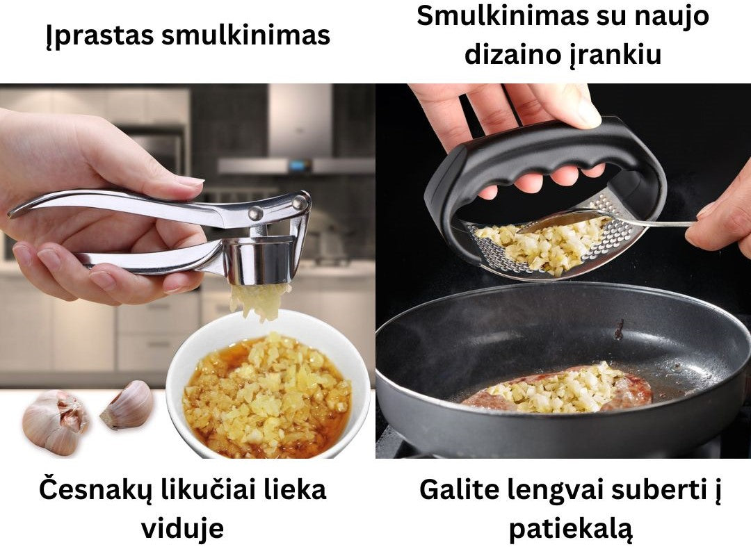 Nerūdijančio plieno česnakų smulkintuvas (3vnt) - Originalu-pigu