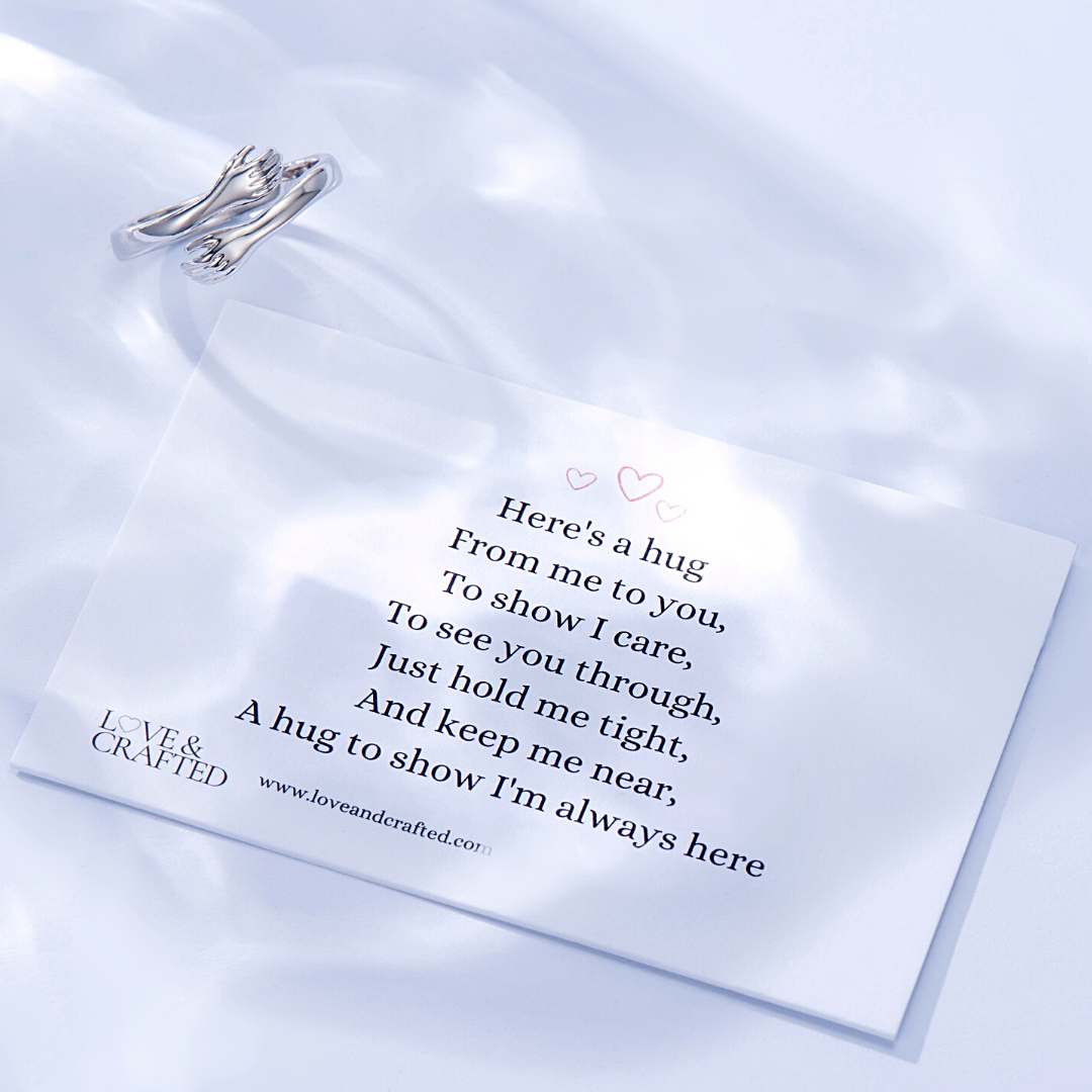 "Apkabinimo" žiedas - Originalu-pigu