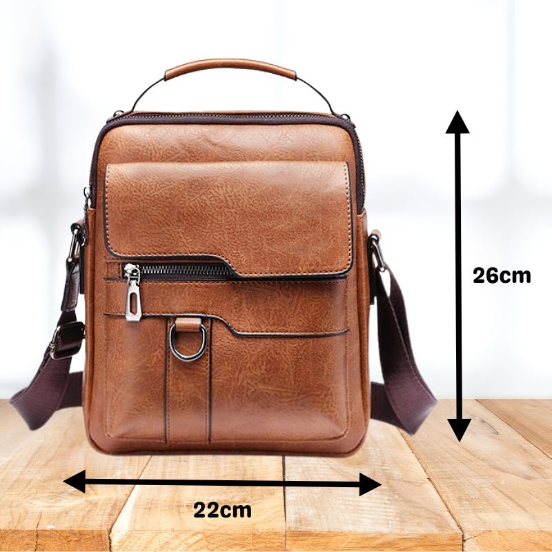 Vyriškas odinis krepšys per petį - Originalu-pigu