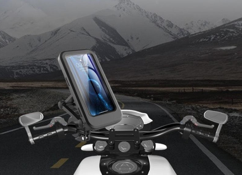 Vandeniui atsparus telefono laikiklis dviračiui/motociklui - Originalu-pigu
