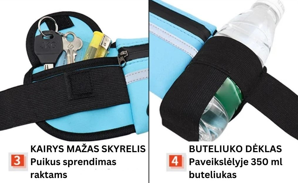 Neperšlampama rankinė-diržas su butelio laikikliu - Originalu-pigu