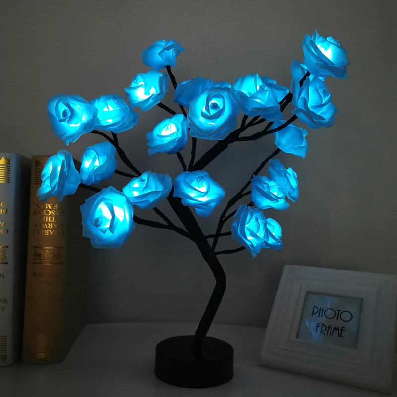 LED lempa su rožėmis - Originalu-pigu