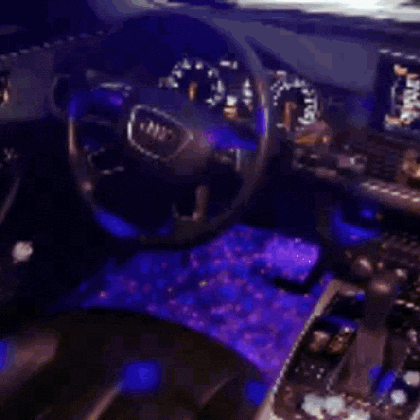 RGB šviestuvas automobiliui