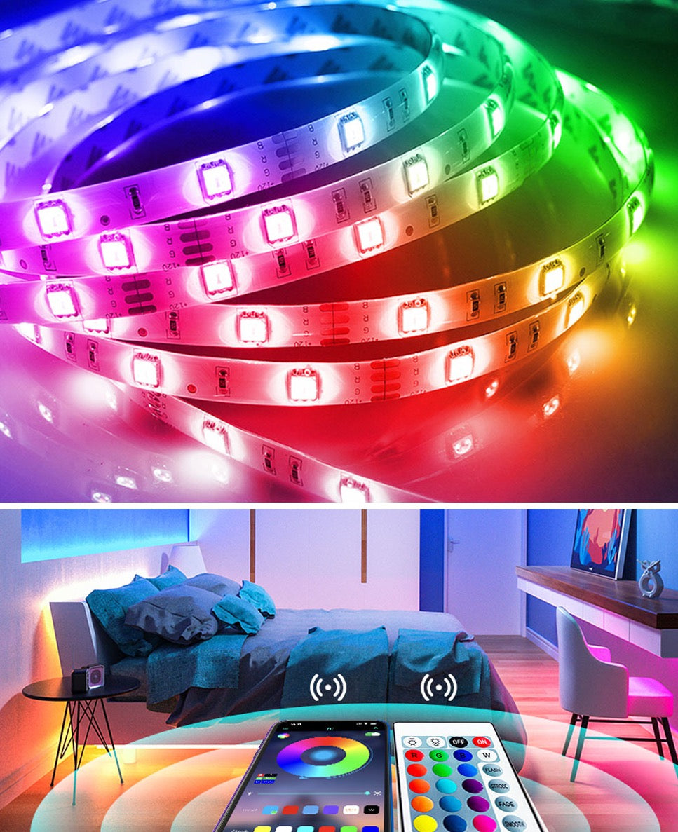 LED RGB juostelė su nuotoliniu valdymu