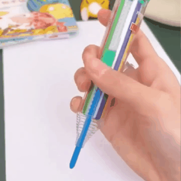 8 spalvų kreidelių rašiklis (3 vnt.) - Originalu-pigu