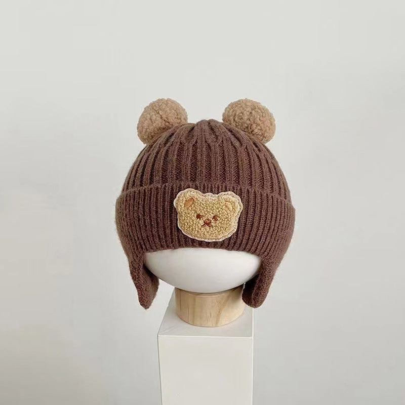 Šilta vaikiška meškučio kepurytė - Originalu-pigu