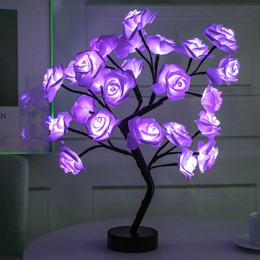 LED lempa su rožėmis - Originalu-pigu