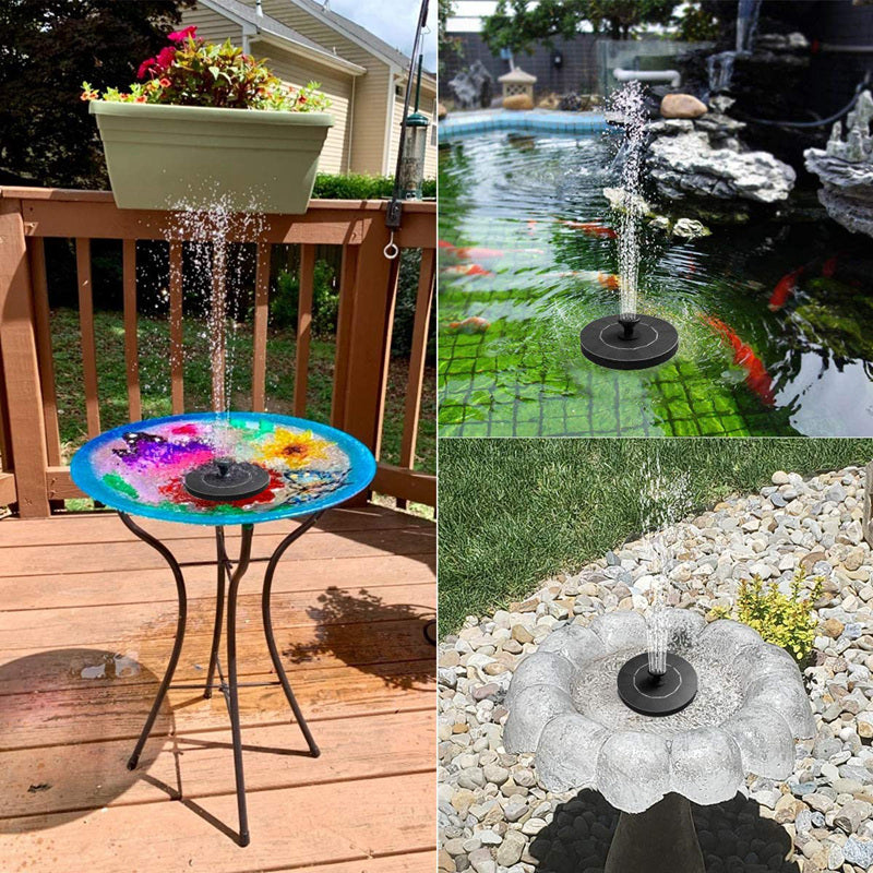 Mini fontanas su saulės baterija