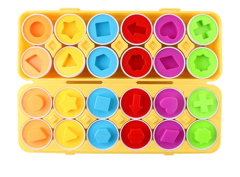 Lavinamasis geometrinių formų kiaušinių žaidimas vaikams - Originalu-pigu
