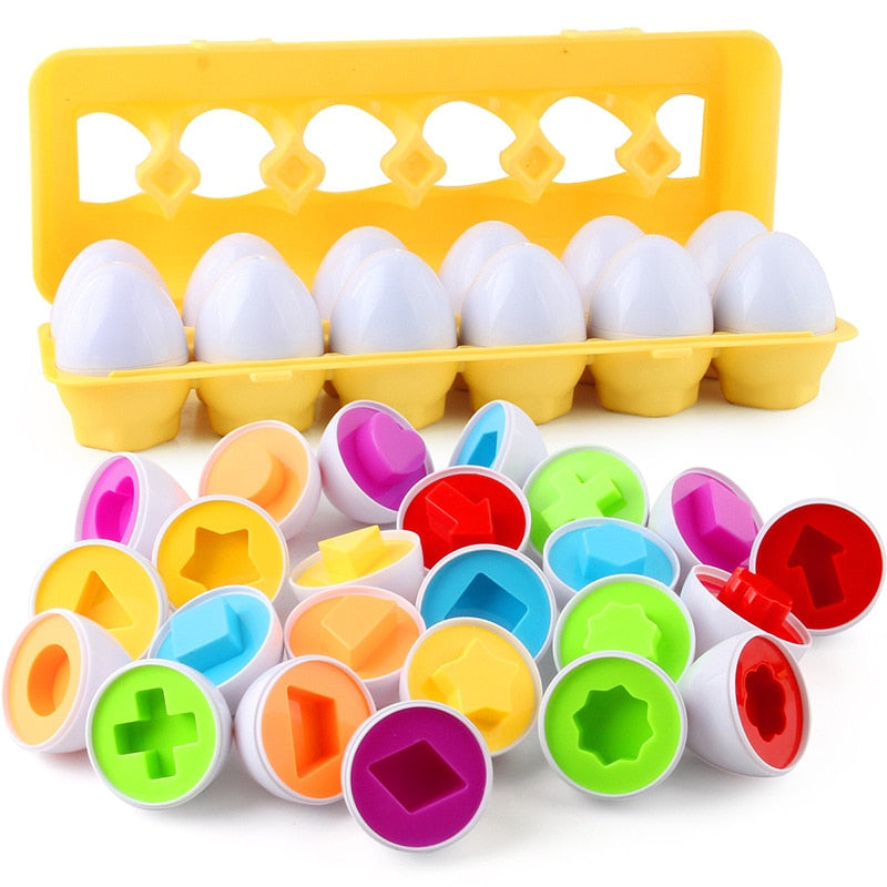 Lavinamasis geometrinių formų kiaušinių žaidimas vaikams - Originalu-pigu